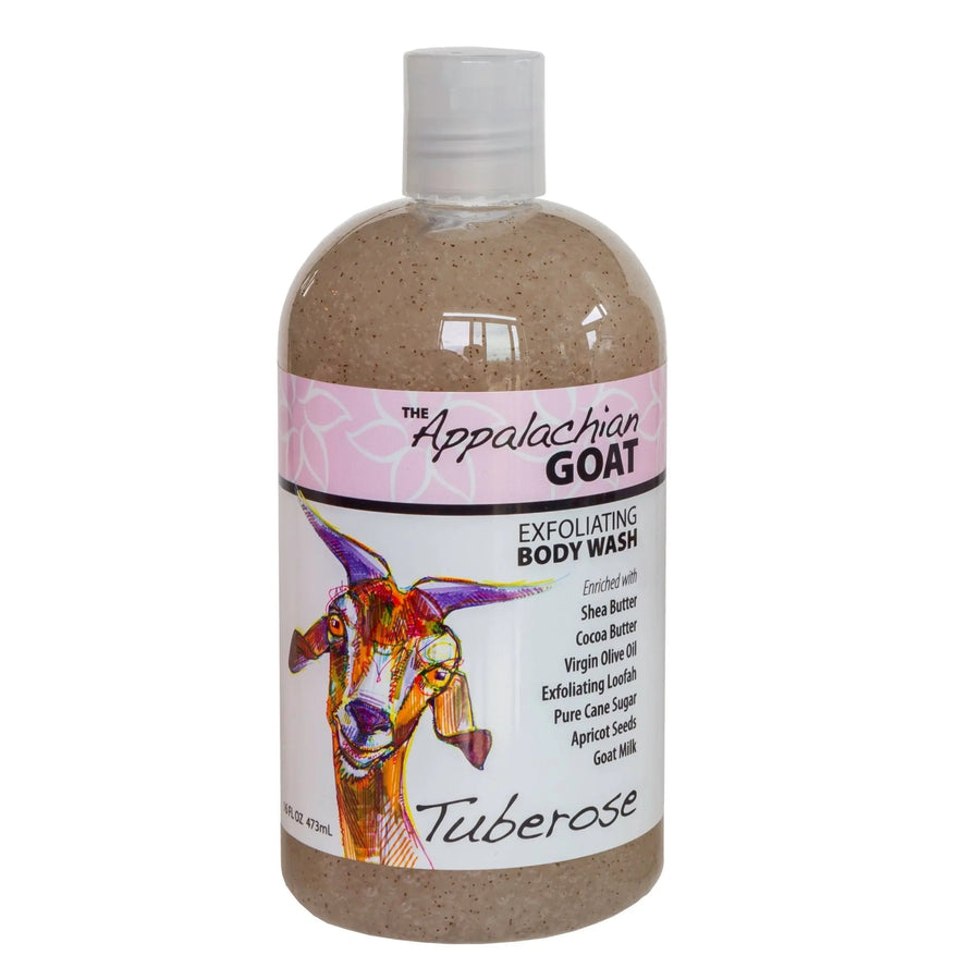 TUBEROSE EXFOLIATING BODY WASH 16 oz. Essential Journeys
