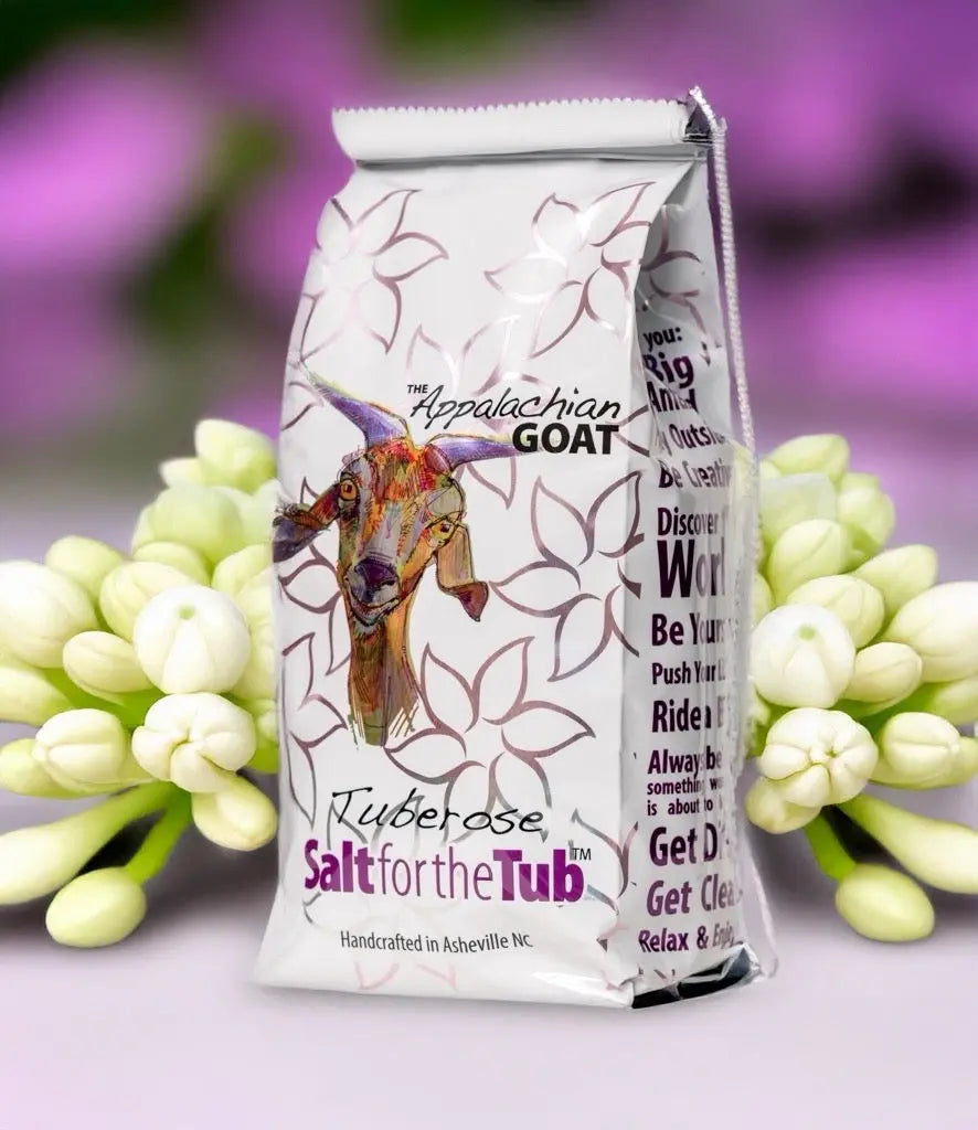 TUBEROSE GOATS MILK ARNICA BATH SALTS Essential Journeys