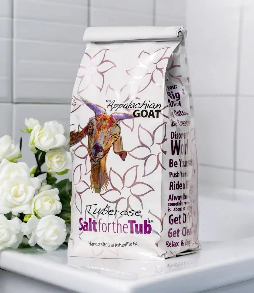 TUBEROSE GOATS MILK ARNICA BATH SALTS Essential Journeys