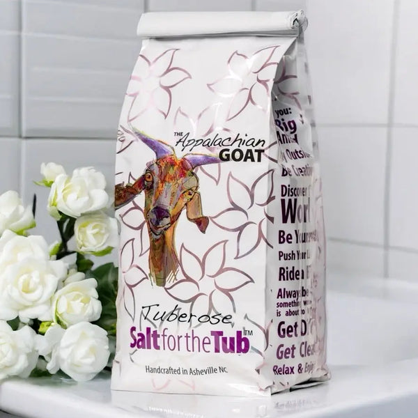 TUBEROSE GOATS MILK ARNICA BATH SALTS Essential Journeys