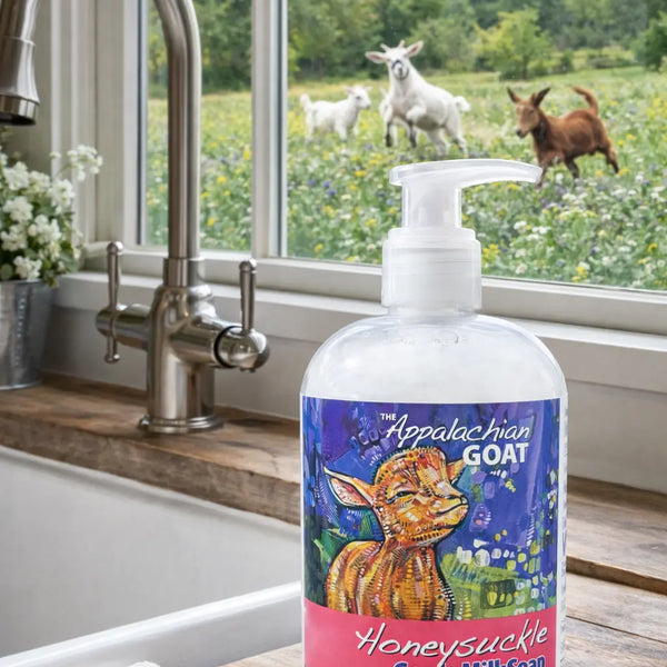 LIQUID SOAP - HONEYSUCKLE GOATS MILK 16 oz. Essential Journeys