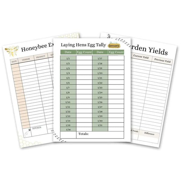 Homestead Management Printables -2026 Reformation Acres