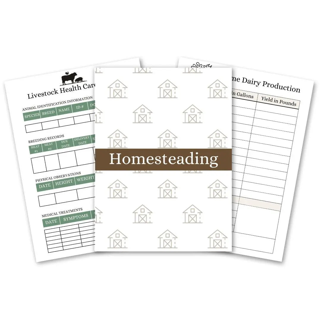 Homestead Management Printables -2026 Reformation Acres