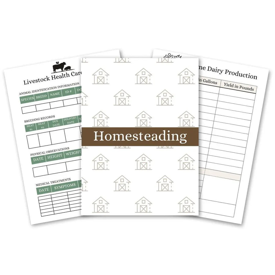 Homestead Management Printables -2026 Reformation Acres