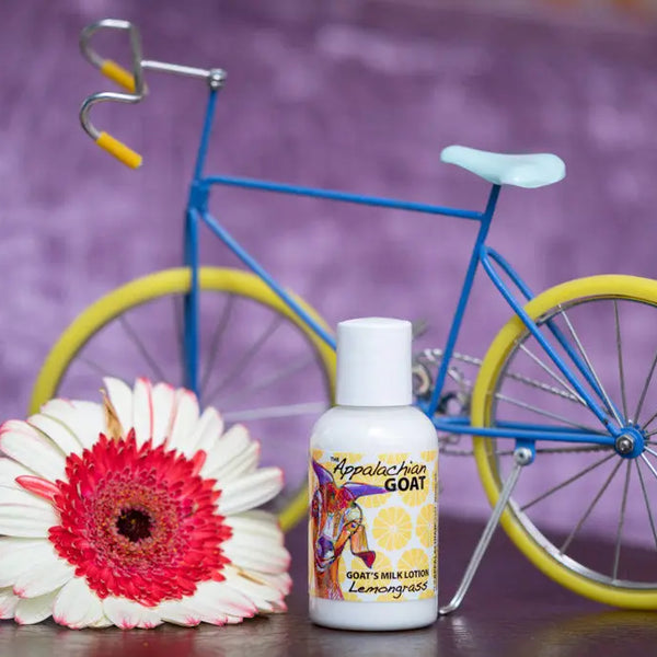 LEMONGRASS GOATS MILK LOTION 16 oz. or 2 oz. Essential Journeys