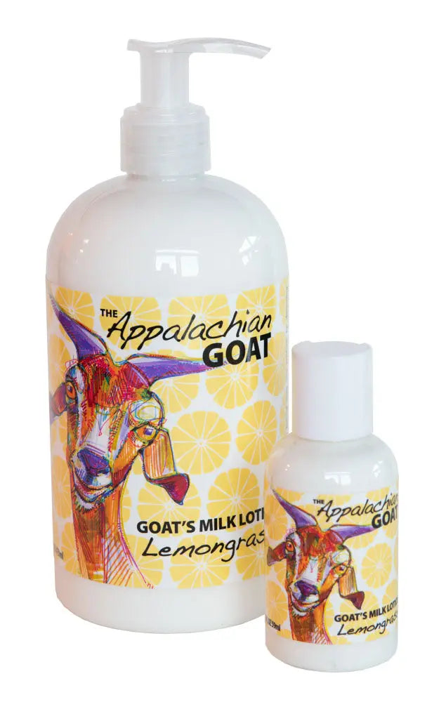 LEMONGRASS GOATS MILK LOTION 16 oz. or 2 oz. Essential Journeys