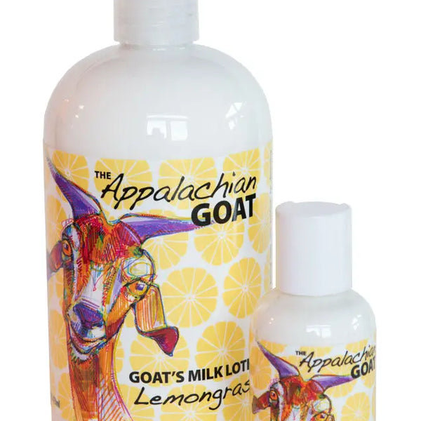 LEMONGRASS GOATS MILK LOTION 16 oz. or 2 oz. Essential Journeys