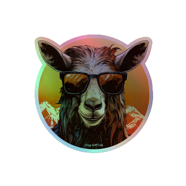 Cool Goat Holographic stickers
