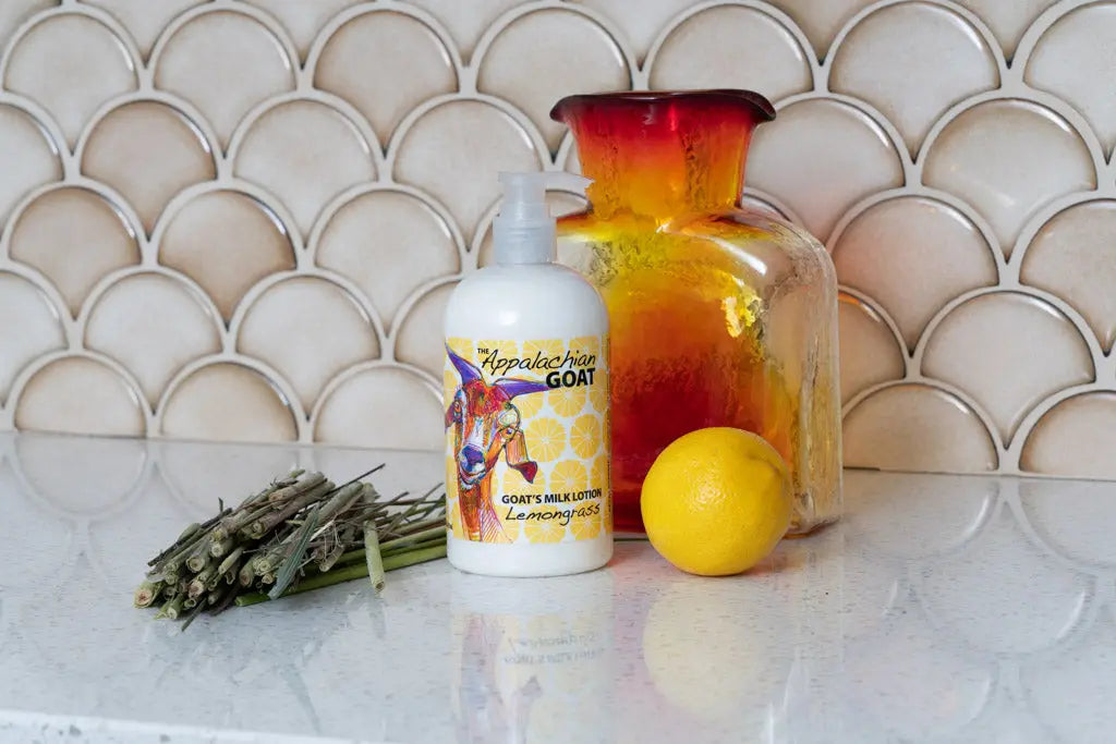 LEMONGRASS GOATS MILK LOTION 16 oz. or 2 oz. Essential Journeys