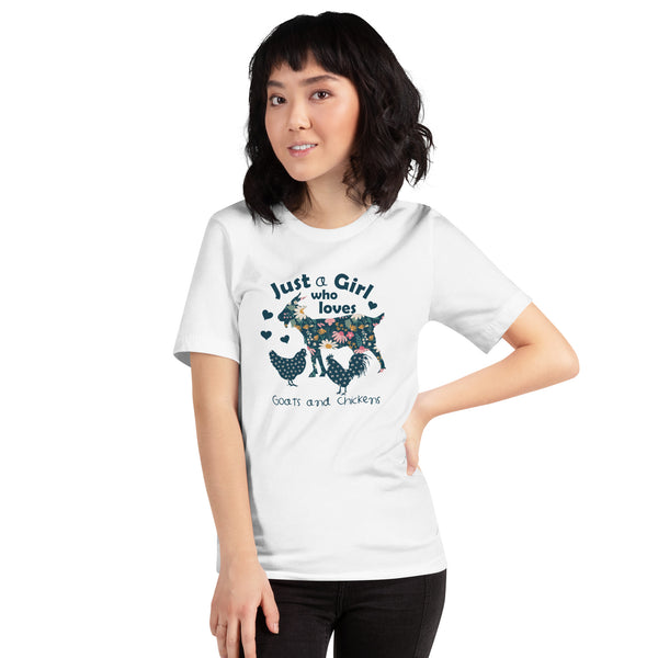 Just a Girl Who Like Chickens & Goats T-shirt
