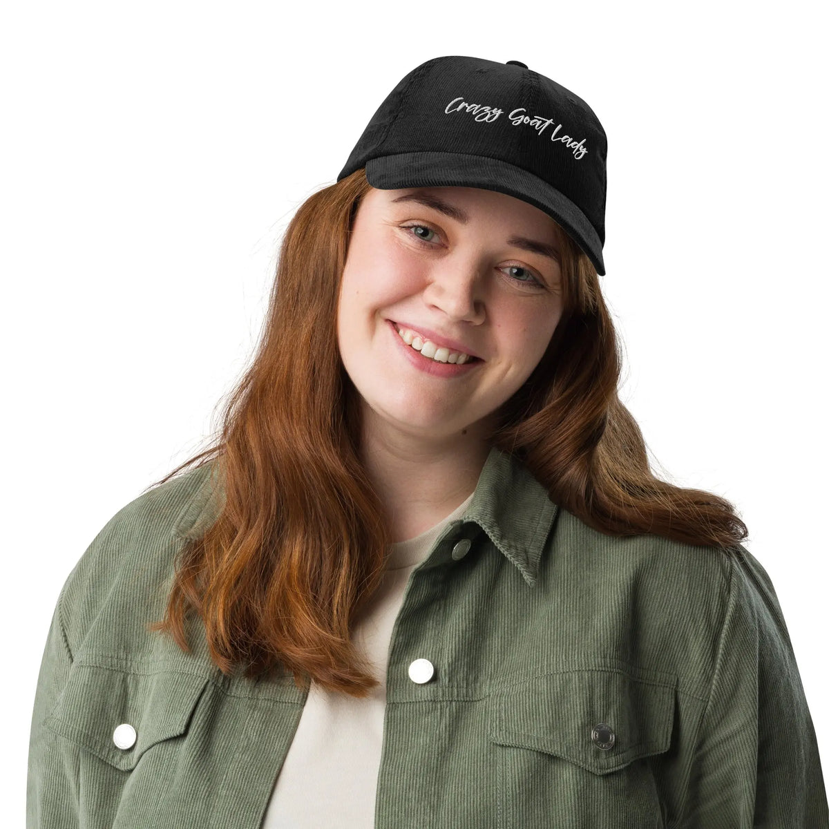 Crazy Goat Lady Corduroy Hat – Vintage Style Goat Lover Cap Crazy Goat Lady