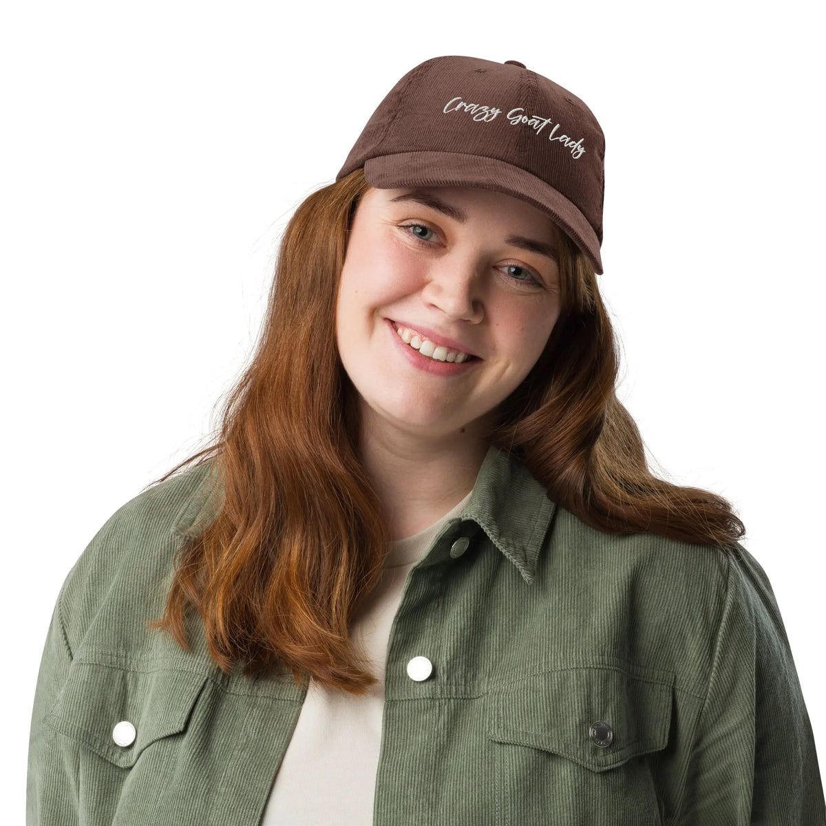 Crazy Goat Lady Corduroy Hat – Vintage Style Goat Lover Cap Crazy Goat Lady